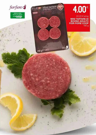 Coop Coop Fior Fiore Mini Tartare Di Bovino Adulto 180 g offerta