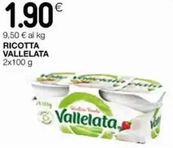 Coop Vallelata Ricotta 2x100 g offerta