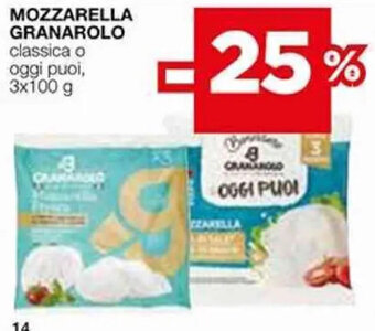 Coop Granarolo Mozzarella Classica o Oggi Puoi, 3 x 100 g offerta