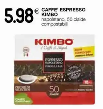 Coop Kimbo Caffe' Espresso 50 Cialde offerta