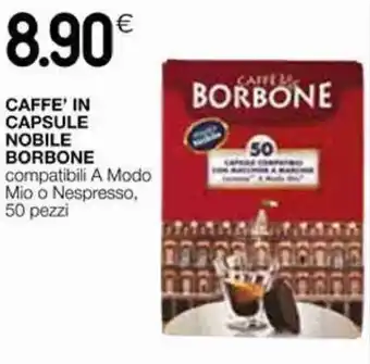 Coop Borbone Caffe' In Capsule Nobile 50 pezzi offerta
