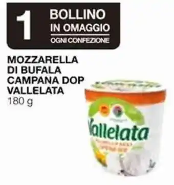 Coop Vallelata Mozzarella di Bufala Campana DOP 180 g offerta