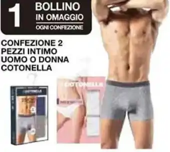 Coop Cotonella Confezione 2 Pezzi Intimo Uomo o Donna offerta