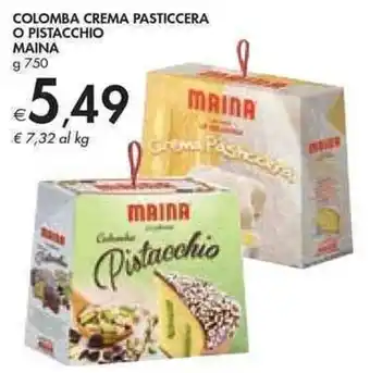 Bennet Maina Colomba Crema Pasticcera o Pistacchio g 750 offerta