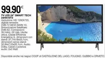 Coop Smart Tech TV LED 24" 24HN10T2 offerta