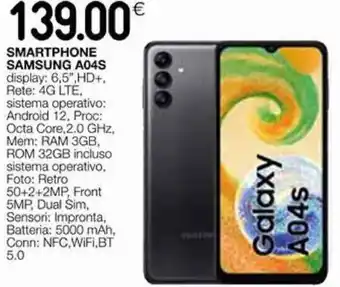 Coop Samsung A04S Smartphone offerta