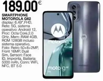 Coop Motorola G62 Smartphone offerta