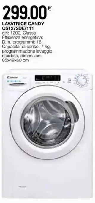 Coop Candy Lavatrice CS1272DE/111 offerta