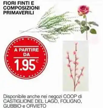 Coop Fiori Finti E Composizioni Primaverili offerta