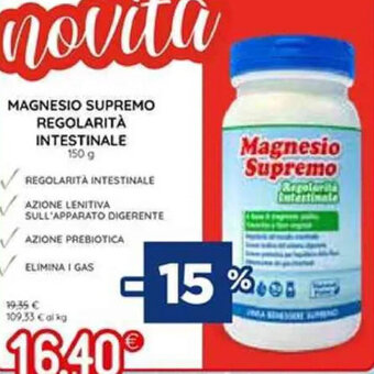 Coop Magnesio Supremo Regolarità Intestinale 150 g offerta