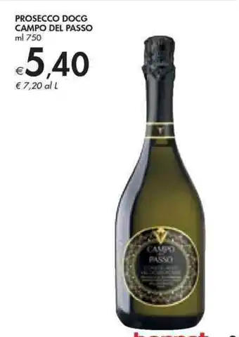 Bennet Prosecco DOCG Campo del Passo ml 750 offerta