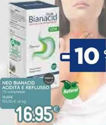 Coop Neo Bianacid Acidità E Reflusso 70 compresse offerta