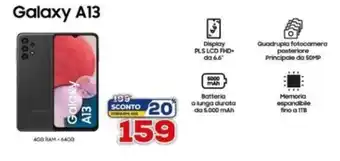 Euronics Samsung Galaxy A13 4GB RAM + 64GB offerta