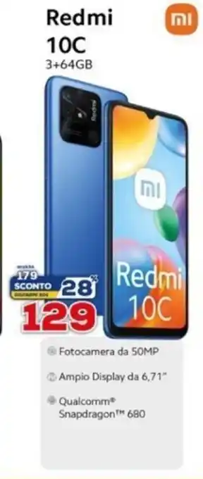Euronics Xiaomi Redmi 10C offerta