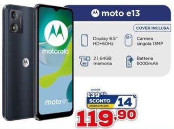 Euronics Motorola Moto E13 offerta