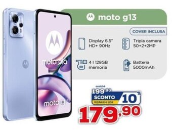 Euronics Motorola Moto g13 offerta