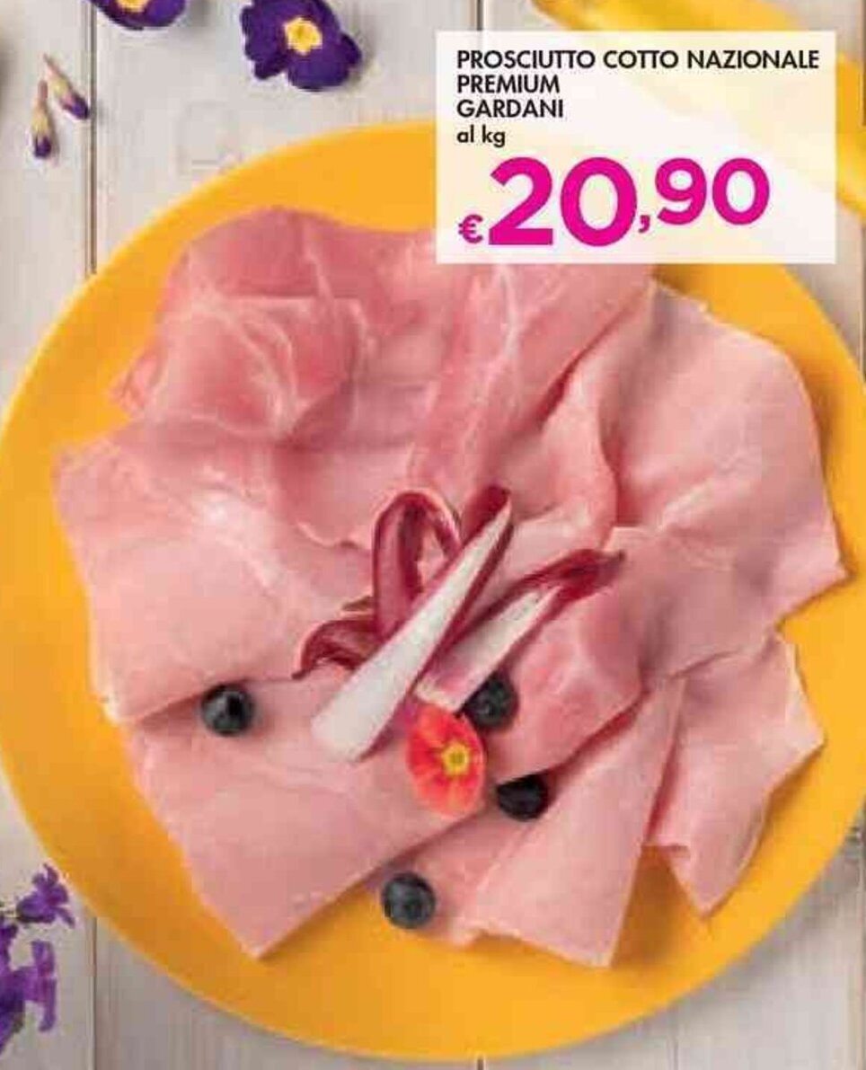 Prosciutto Cotto Nazionale Premium Gardani offerta di