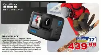 Euronics GoPro Hero10 Black offerta