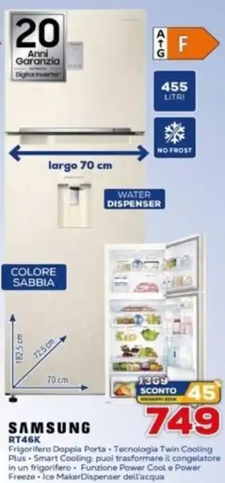 Euronics Samsung Frigorifero Doppia Porta RT46K offerta