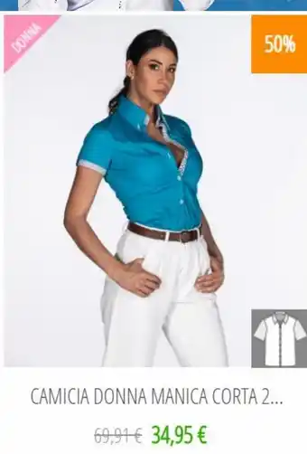 Camicia donna manica corta