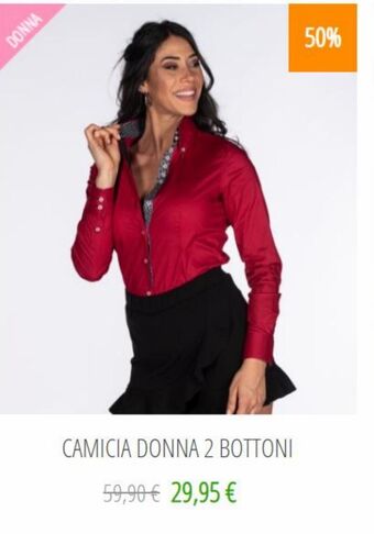 7 Camicie Camicia donna 2 bottoni offerta