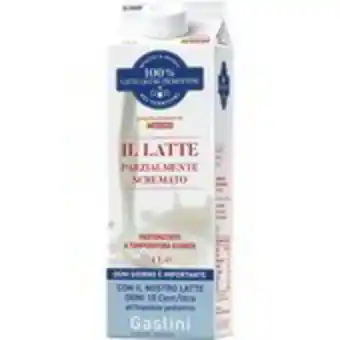 100% latte ligure piemontese latte parzialmente scremato 1 lt