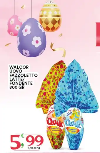 Walcor Uovo Fazzoletto Latte/Fondente 800 Gr