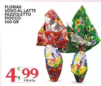 Gecop Florias Uovo AL Latte Fazzoletto Fiocco 500 Gr offerta