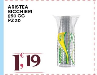 Aristea Bicchieri 250 cc 20 pz