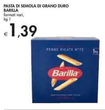 Bennet Barilla Pasta di Semola di Grano Duro kg 1 offerta