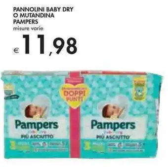 Bennet Pampers Pannolini Baby Dry o Mutandina offerta
