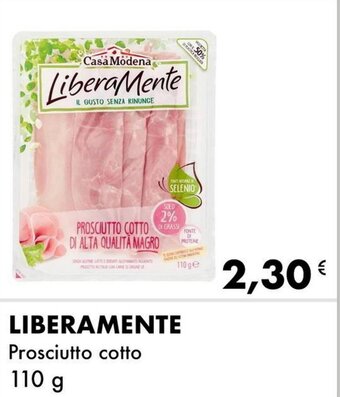 Iper Tosano LiberaMente Prosciutto cotto 110 g offerta