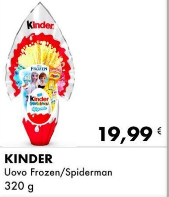 Iper Tosano Kinder Uovo Frozen/Spiderman 320 g offerta