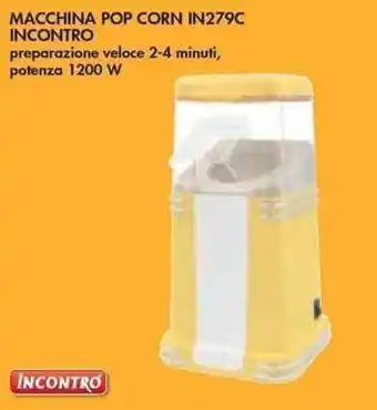 Bennet Incontro Macchina Pop Corn IN279C offerta