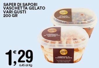 Gecop Saper di Sapori Vaschetta Gelato Vari Gusti 200 gr offerta
