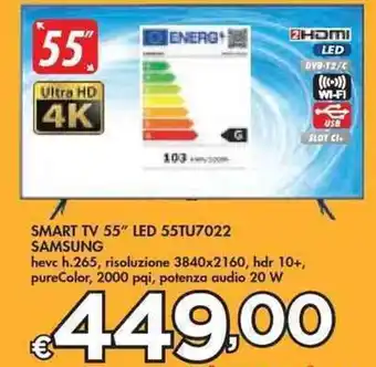Bennet Samsung Smart TV 55" LED 55TU7022 offerta