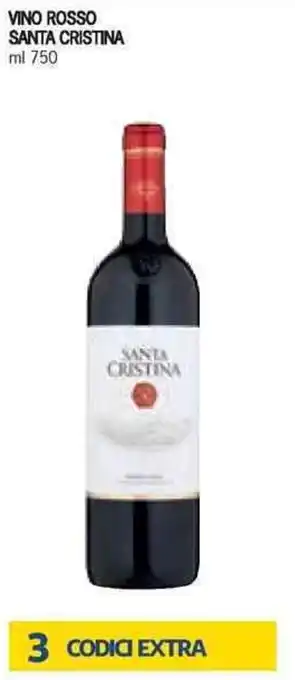 Bennet Santa Cristina Vino Rosso ml 750 offerta