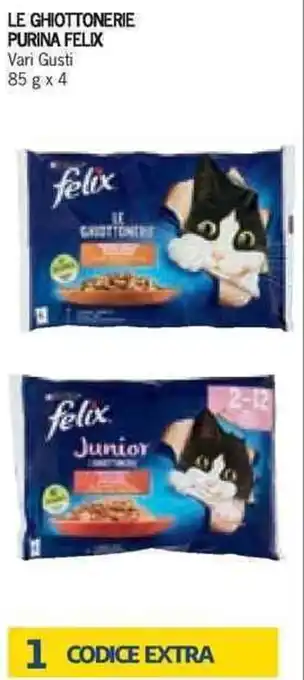 Bennet Felix Purina Le Ghiottonerie 85 g x 4 offerta