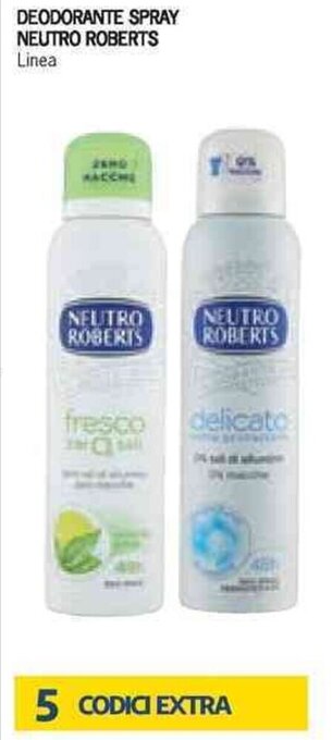Bennet Neutro Roberts Deodorante Spray offerta
