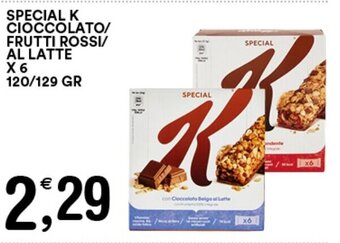 Special K Cioccolato/Frutti Rossi/Al Latte x 6 120/129 gr