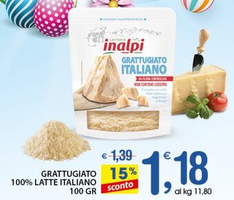 Qui Discount Grattugiato 100% Latte Italiano 100 gr offerta