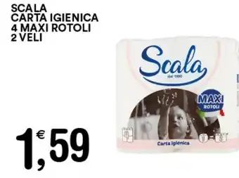 Scala Carta Igienica 4 Maxi Rotoli 2 veli