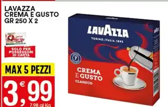 Lavazza Crema e Gusto Caffe 250 gr x 2