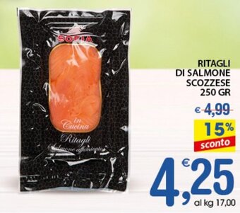 Qui Discount Ritagli di Salmone Scozzese 250 gr offerta
