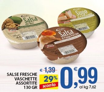Qui Discount Salse Fresche Vaschette Assortite 130 gr offerta