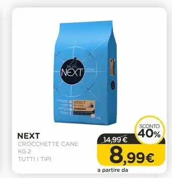 Arcaplanet Next crocchette cane kg.2 tutti i tipi offerta