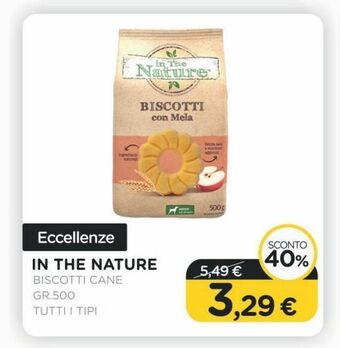 Arcaplanet In the nature biscotti cane gr.500 tutti i tipi offerta