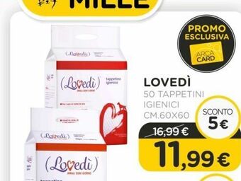 Lovedi 50 tappetini igienici cm.60x60