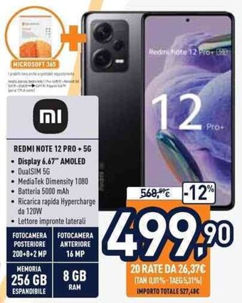 Unieuro Redmi Note 12 Pro +56 offerta
