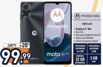 Unieuro motorola Moto e22i offerta